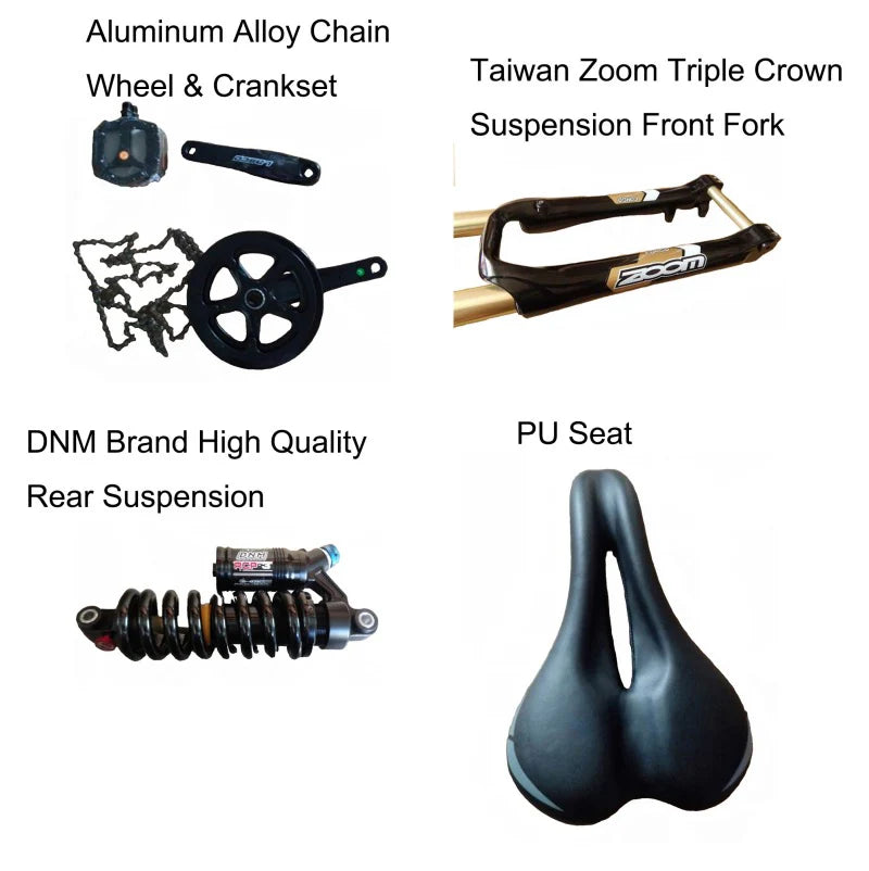 48V 2000W Stealth Bomber Electric Beach Cruiser With 26" x 2.6" Wheels And 31.2Ah Lithium Battery