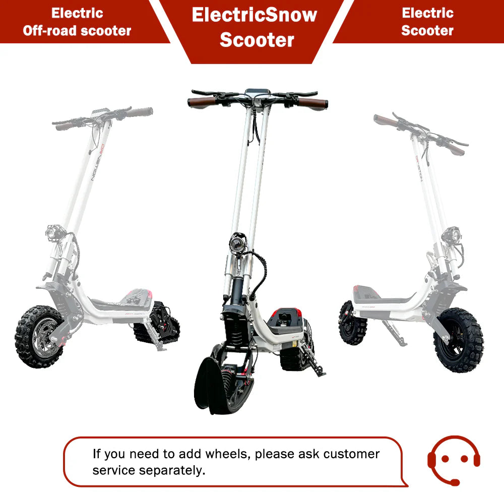 DIY Electric Off-Road Snowbike Sled - 130kg Heavy-Duty Winter Cruiser
