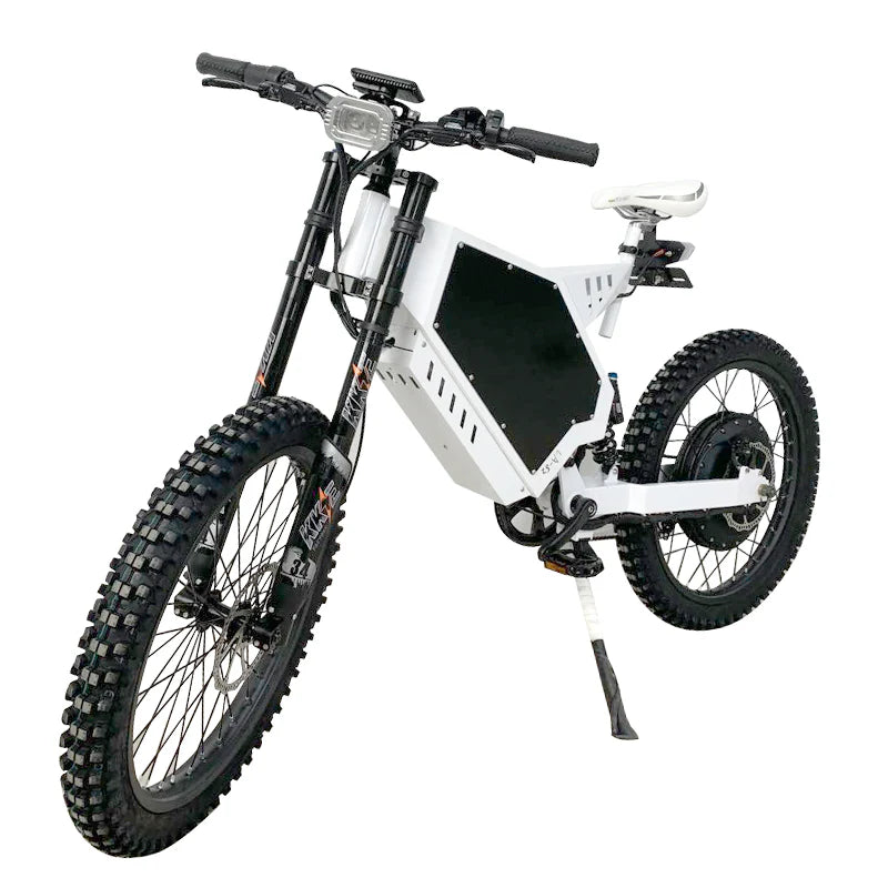 48V 3000W Stealth Electric Bike - 35MPH Top Speed with 31.2Ah Lithium Battery, 19 or 21 Inch Heavy-Duty Motorcycle Wheels
